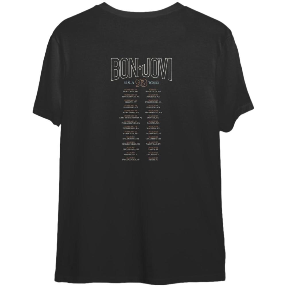 Bon Jovi Keep The Faith 1993 Tour Shirt