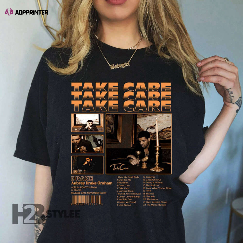 Bootleg Vintage Drake 21 Savage It’s All A Blur Tour 2023 Drake Music Tour 2023 Take Care Album Graphic Unisex T Shirt, Sweatshirt, Hoodie Size S – 5XL