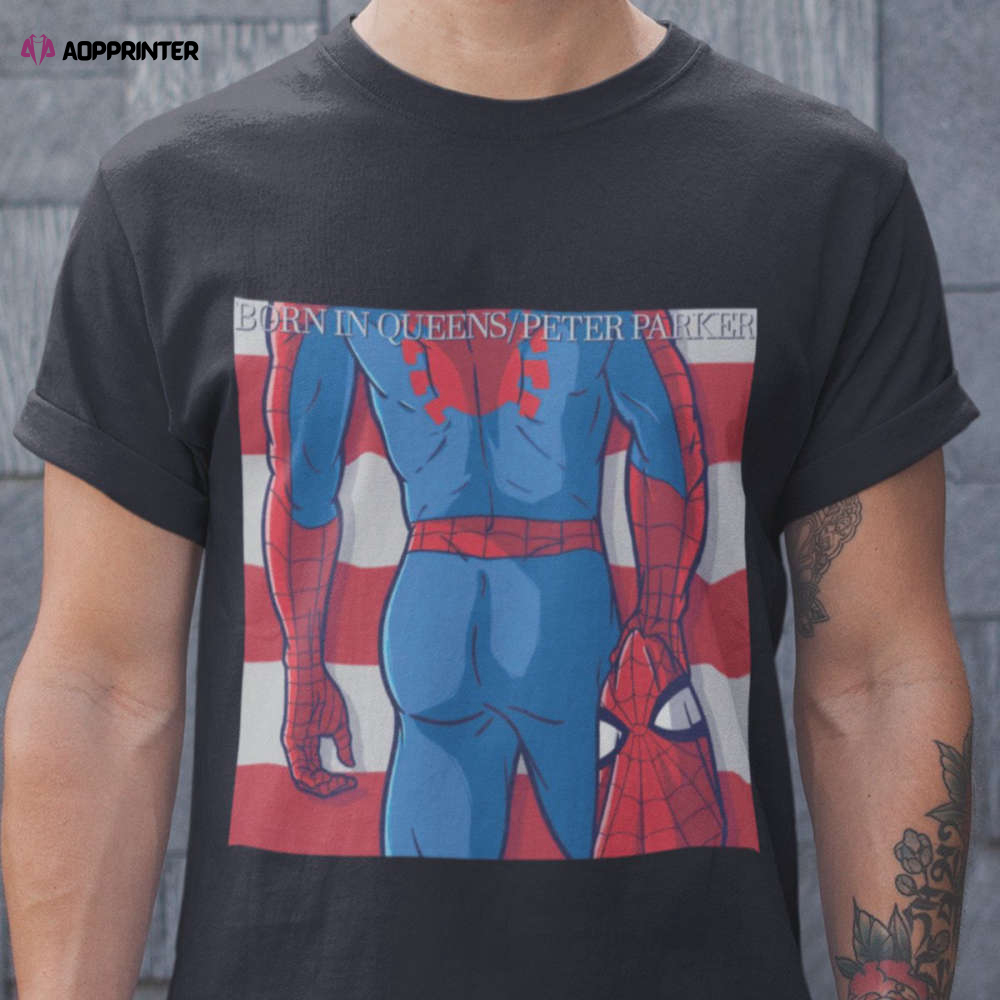 Born In Queens Spider-man Marvel T-Shirt