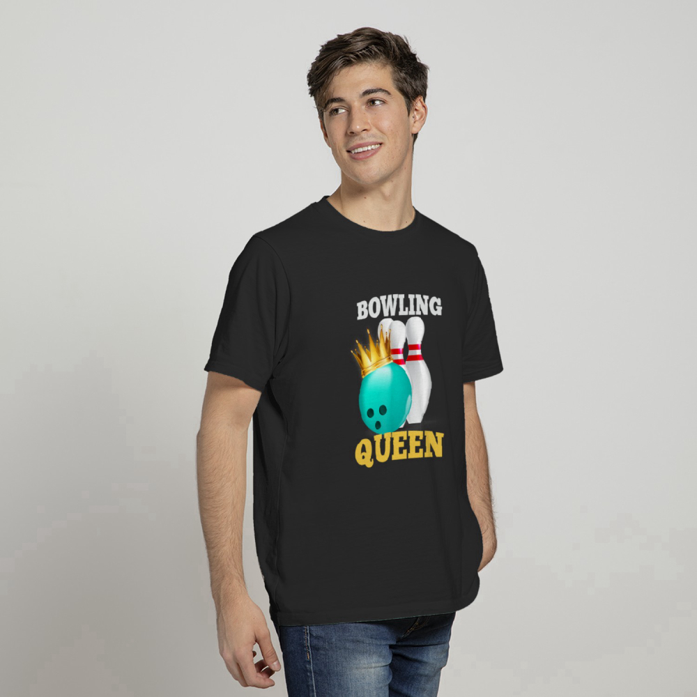 Bowling Queen Rolling Bowlers Outdoor Sports Novelty T-Shirt