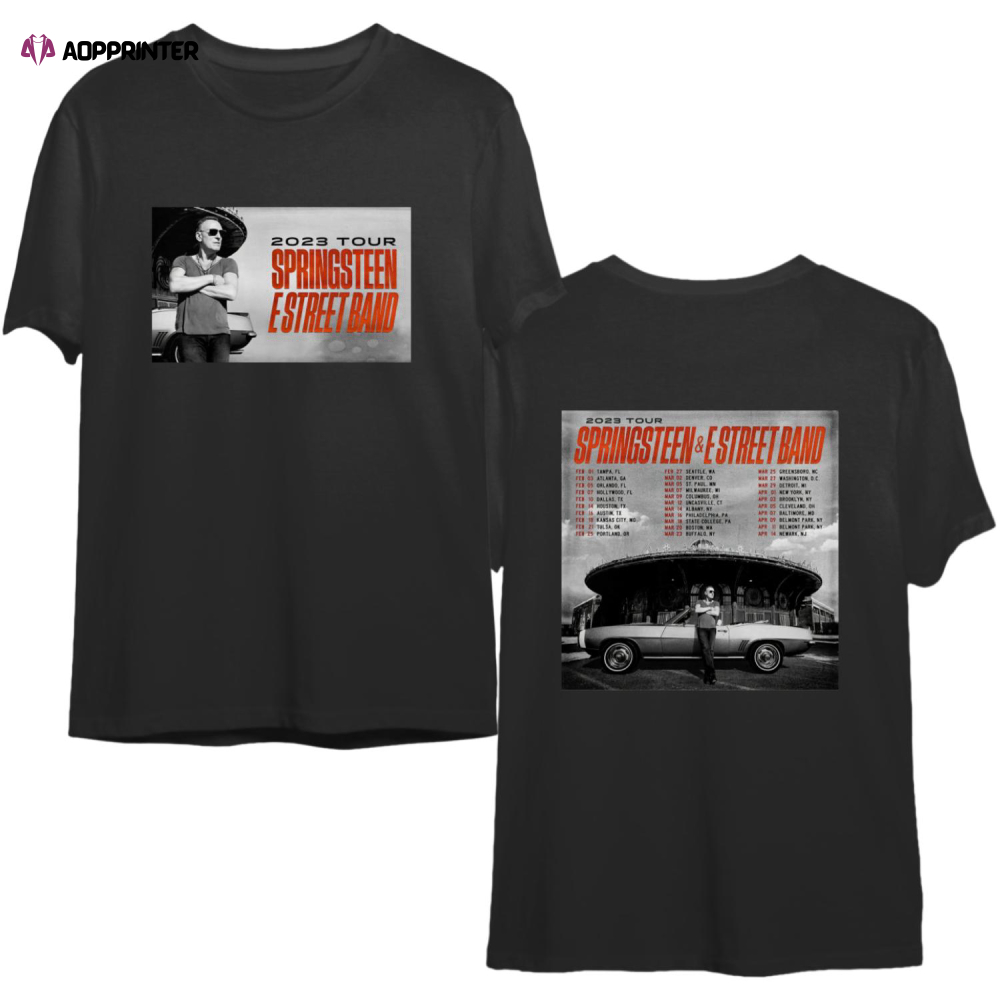 Bruce Springsteen 2023 Tour Shirt, Springsteen n E Street Band Tour