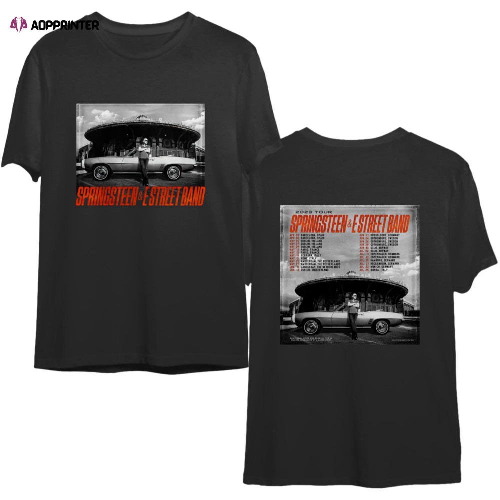 Bruce Springsteen and The E Street Band 2023 Tour T-Shirt, Rock Tour 2023 Shirt