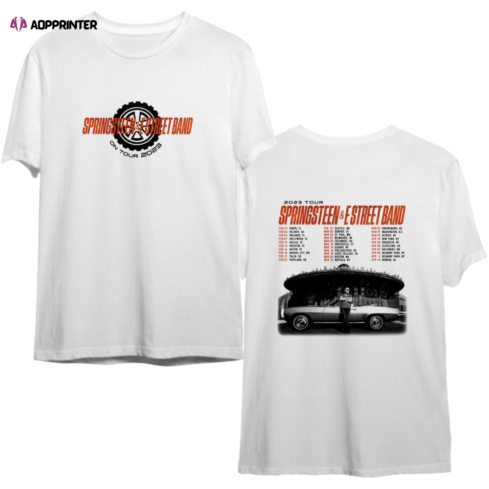 Bruce Springsteen Worl Tour Vintage White T-shirt