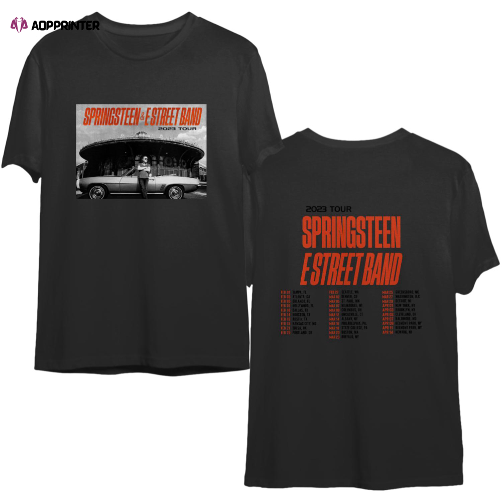 1978 Bruce Springsteen The Boss is Back Front and Back Print T Shirt