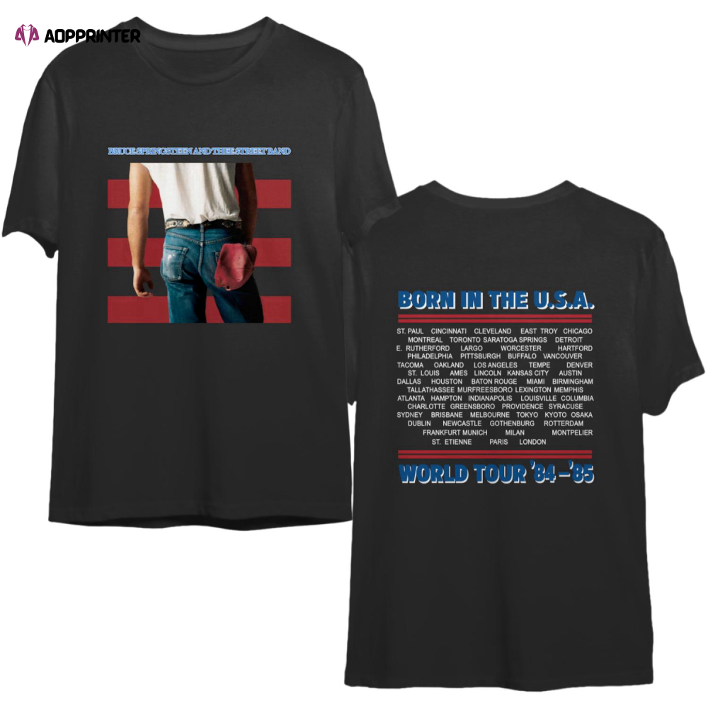 Bruce Springsteen Born in the USA World Tour ’84-’85 Vtg Concert T-Shirt