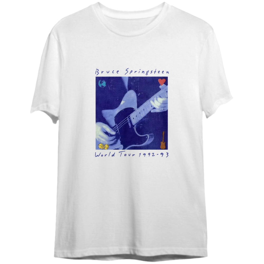Bruce Springsteen Worl Tour Vintage White T-shirt