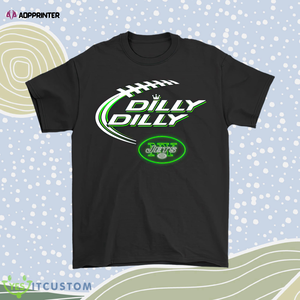 Bud Light Dilly Dilly New York Jets Neon Light Style Men Women Shirt