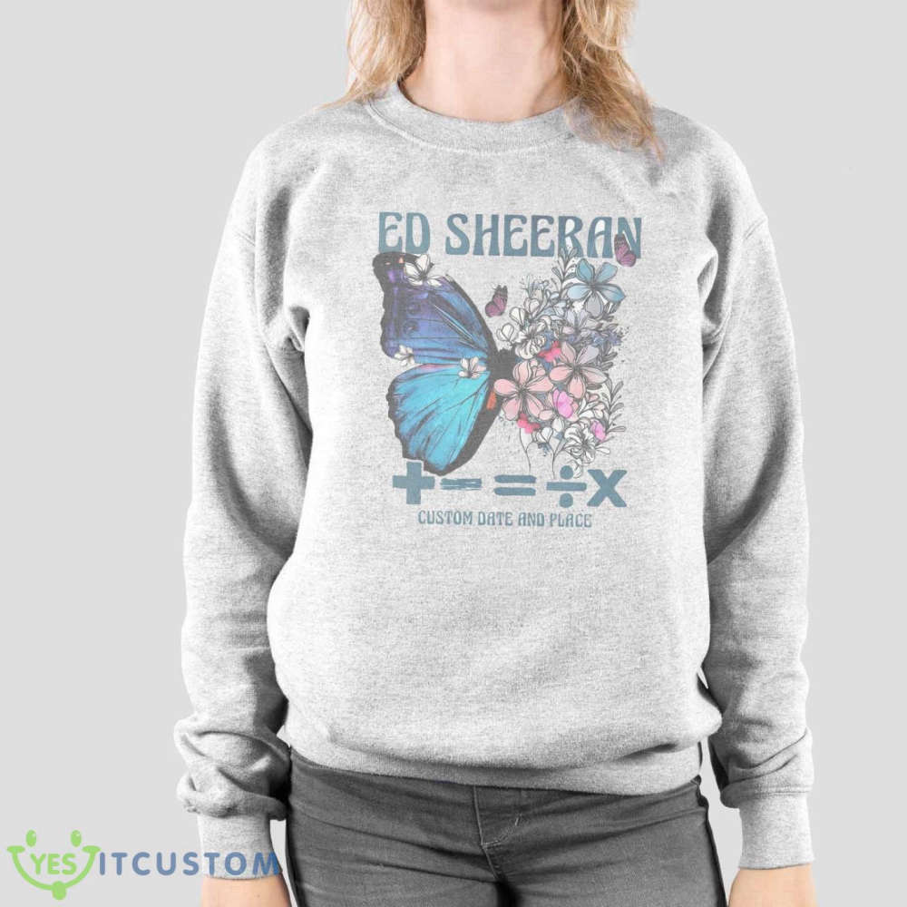 Butterfly Ed Sheeran Mathematics World Tour Shirt – Custom Ed Sheeran Shirt
