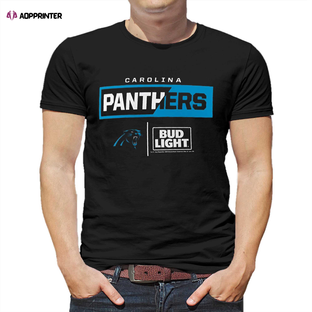 Carolina Panthers Fanatics Branded Nfl X Bud Light T-shirt