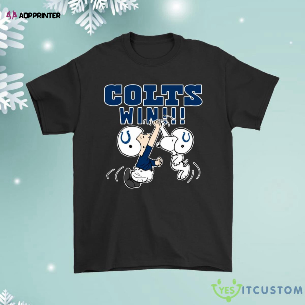 Charlie Snoopy High Five Indianapolis Colts Win Shirt