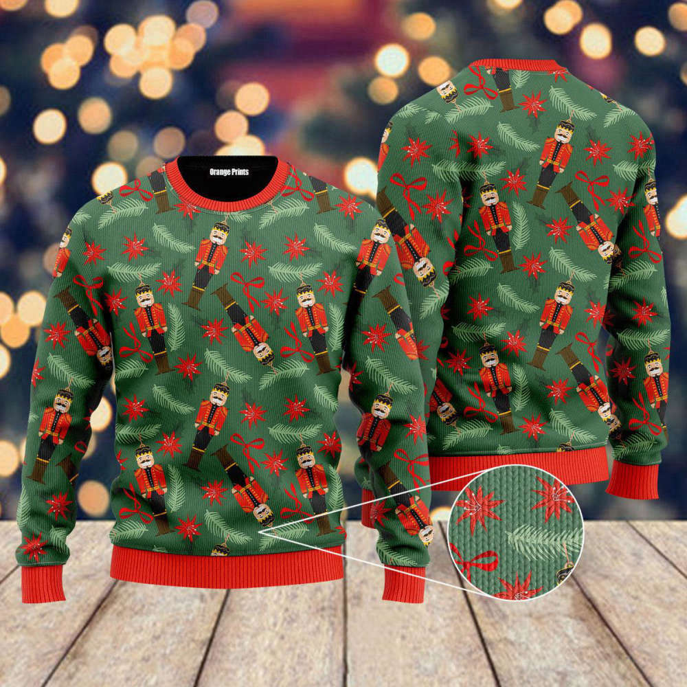 Christmas Nutcrackers Pattern Ugly Sweater – Men & Women s UH2001