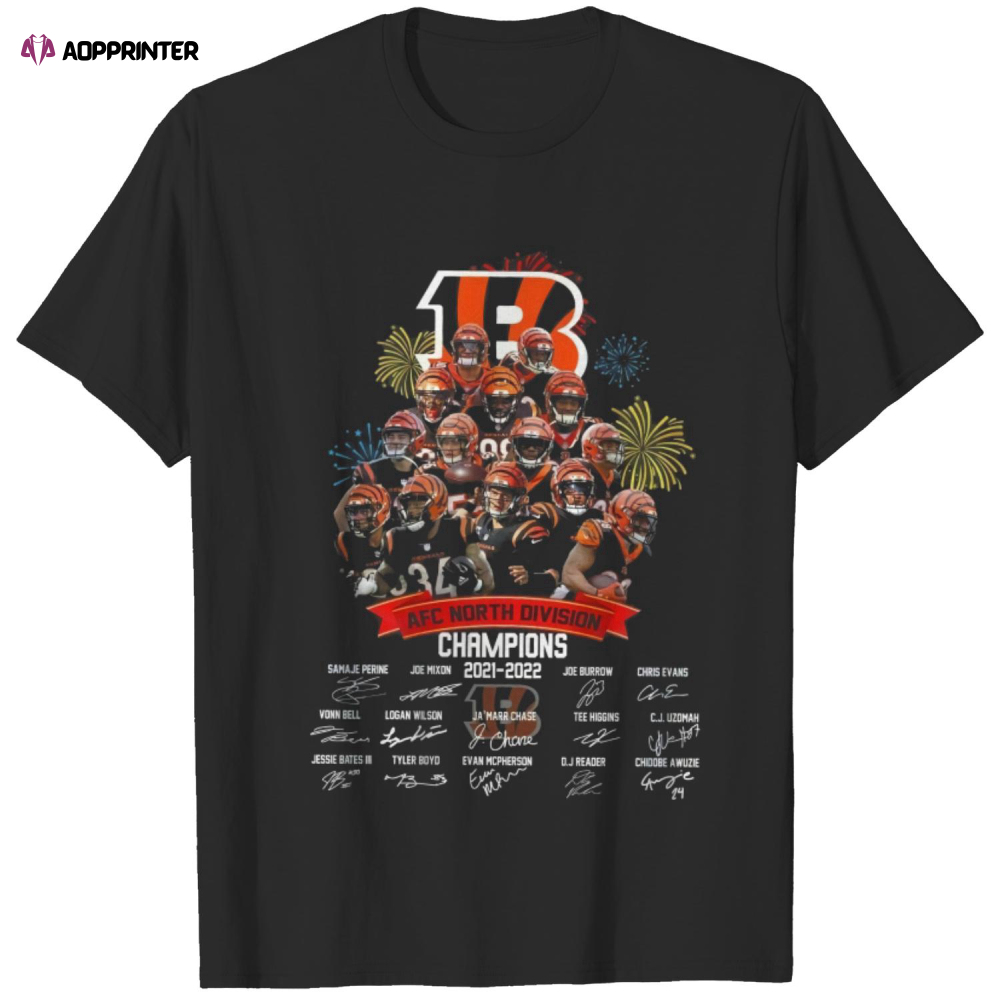 Cincinnati Bengals 2021 2022 American Football Champs T Shirt