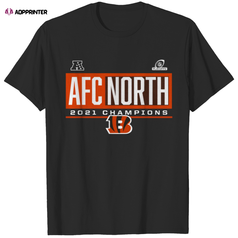 Cincinnati Bengals 2021 AFC North Division Champions T-Shirt