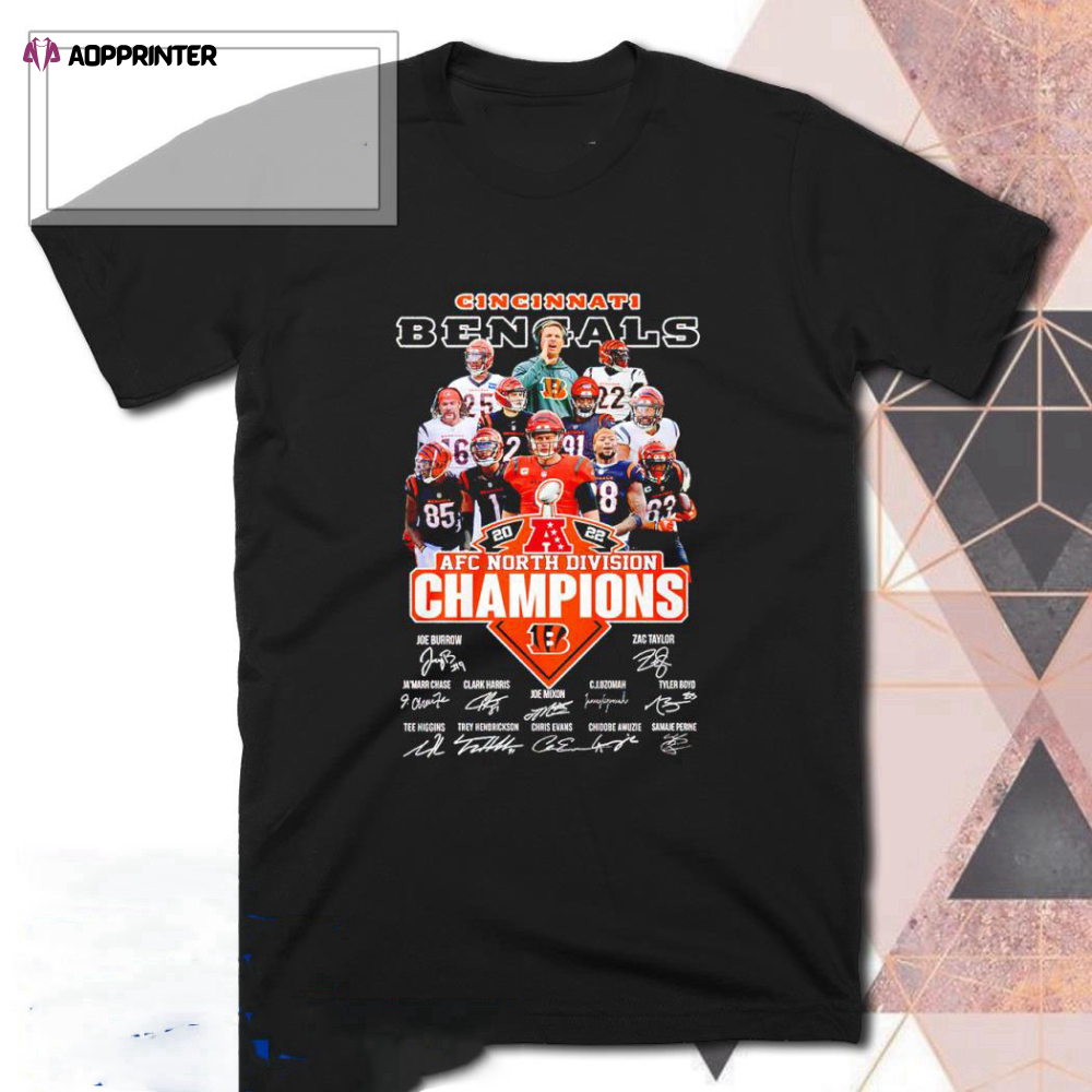 Cincinnati Bengals AFC North Division Champions T-Shirt