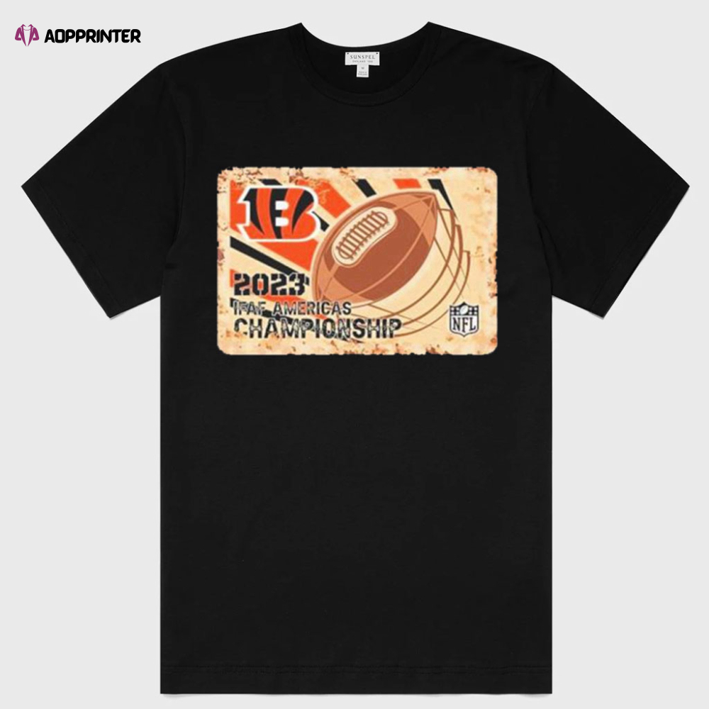 Cincinnati Bengals Shirt Rusty Metal 2023 IFAF Americas Championship NFL Logo Shirt Gift Shirt