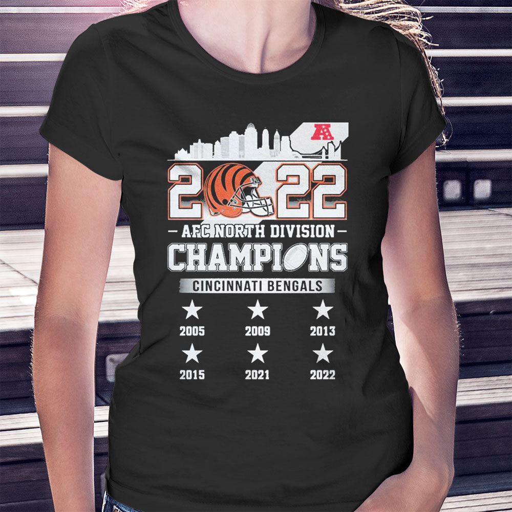 Cincinnati Bengals Skyline 2022 Afc North Division Champions Shirt