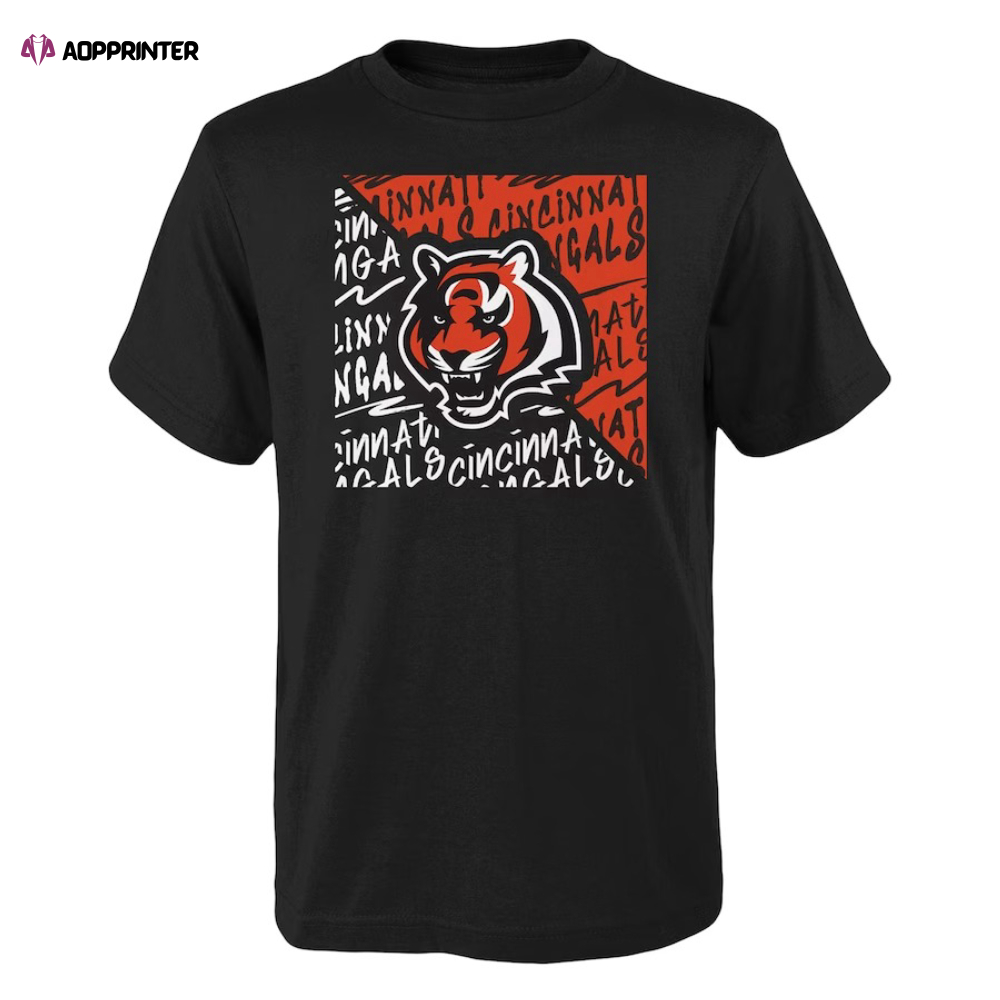 Cincinnati Bengals Youth Divide T-shirt