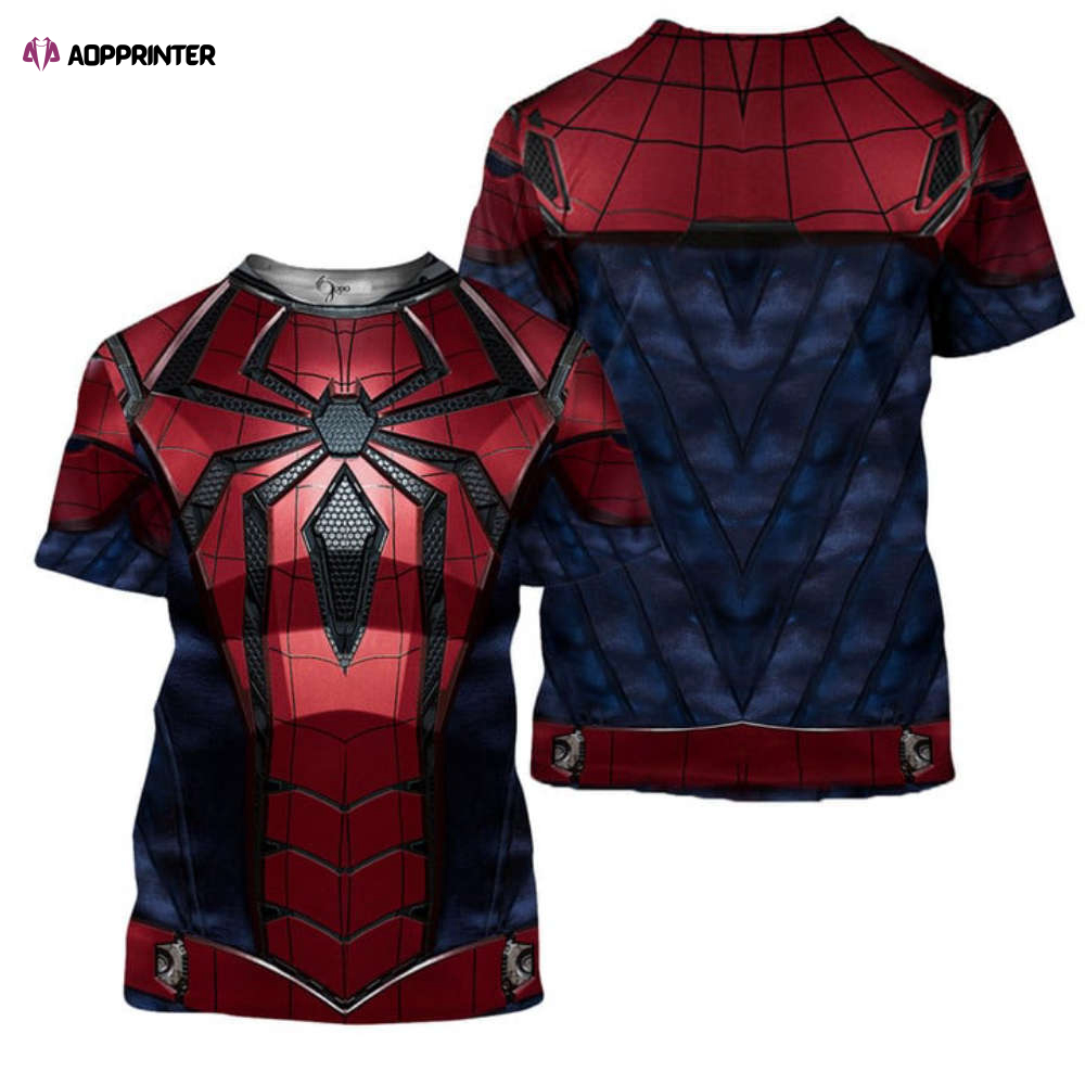 Cosplay Spider-man Aaron Aikman Armor T-Shirt For Men And Women