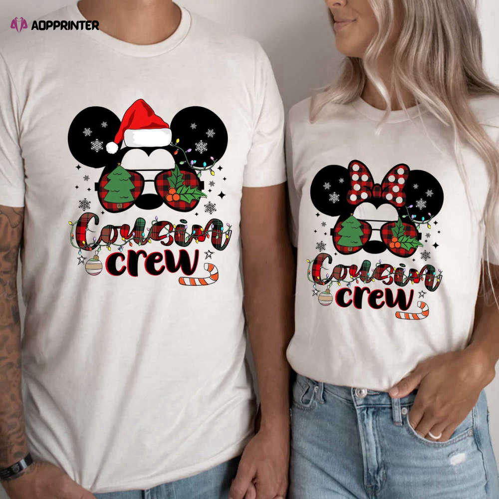 Cousin Crew Disney Christmas Family Matching T Shirt