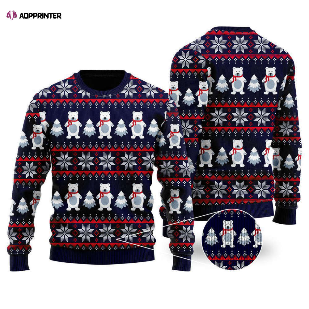 Cozy Bear Christmas Sweater: Ugly Christmas Sweater for Men & Women