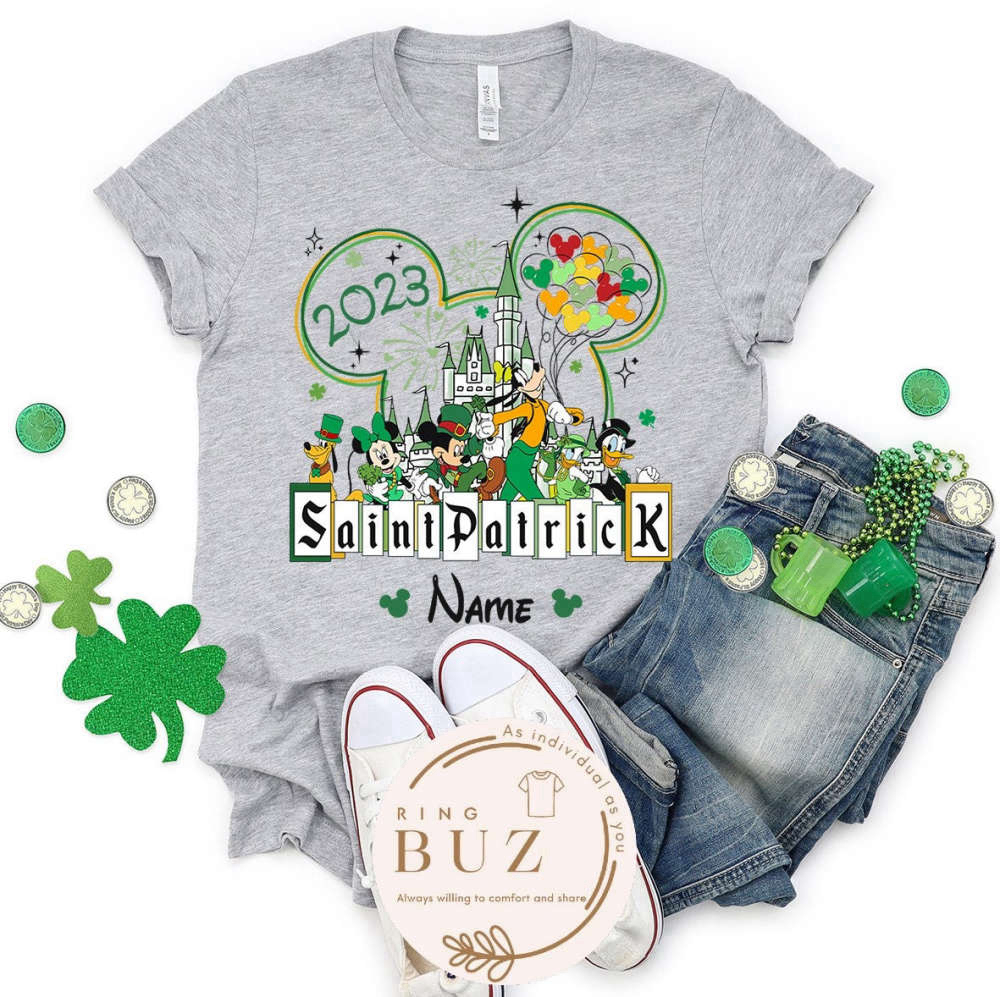 Custom Disney St. Patrick’s Day 2023 Shirt, Mickey and Friends Saint