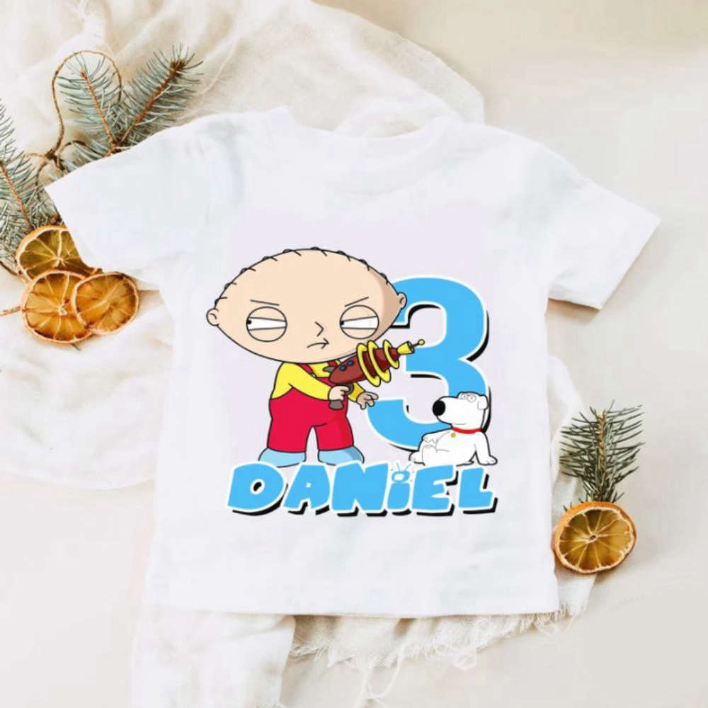 Custom Stewie Griffin Family Guy Birthday Boy Guy T-Shirt