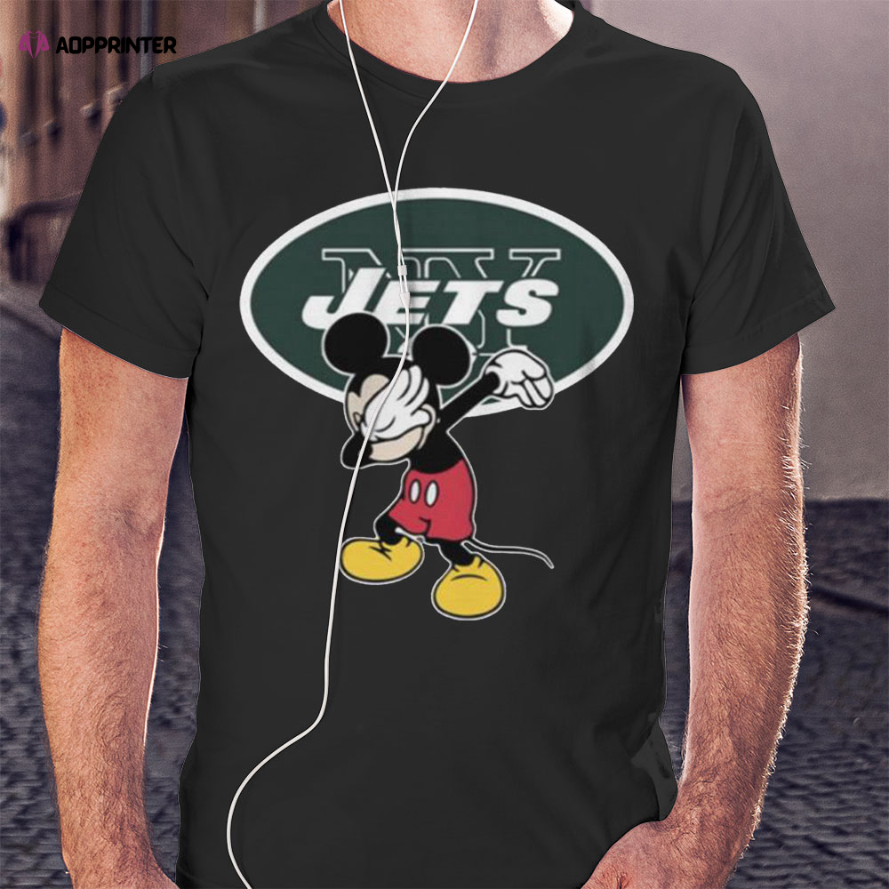 Dabbing Mickey Disney New York Jets Nfl Football Shirt