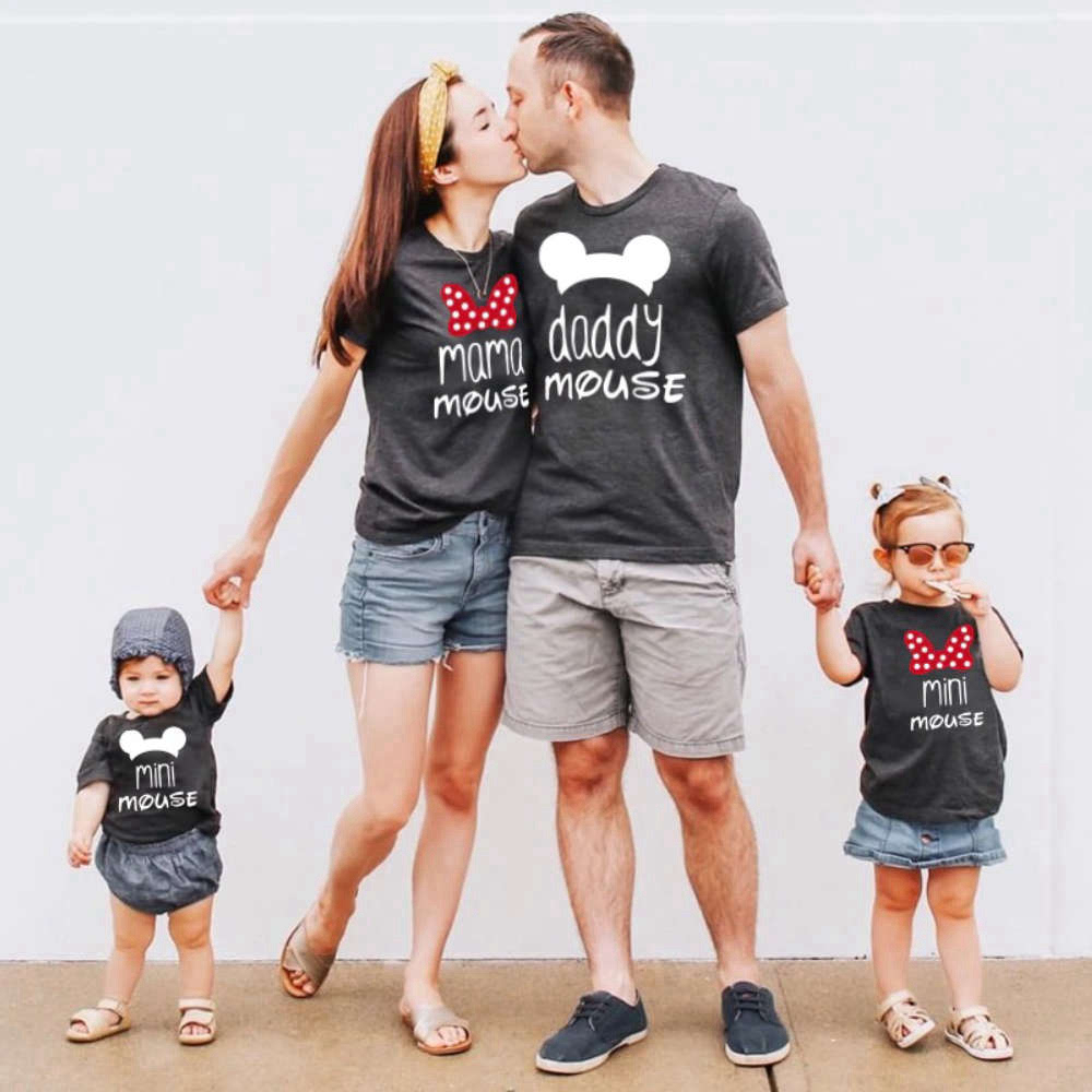 Daddy Mama Mini Mouse Disney Matching Family Disney Trip Custom T Shirt