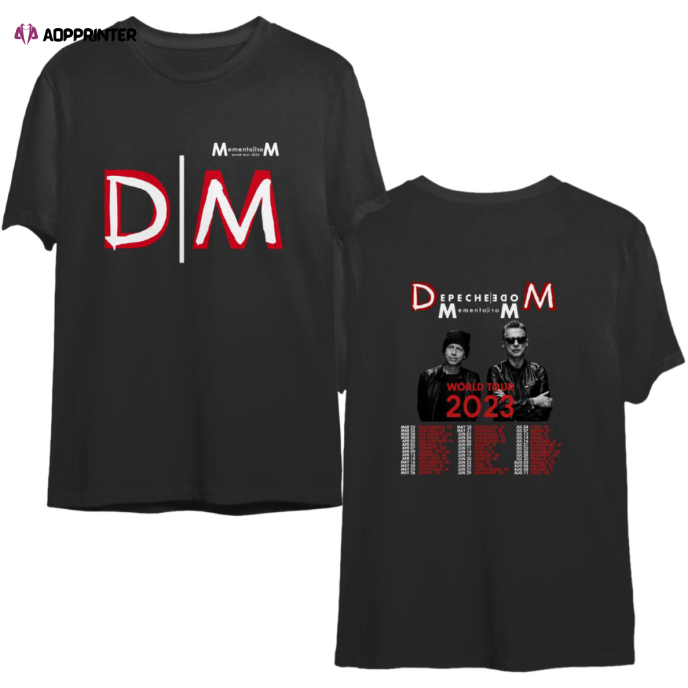 Depeche Mode 2023 World Tour T-shirt, Depeche Mode Band Memento Mori 2023 Tour Shirt