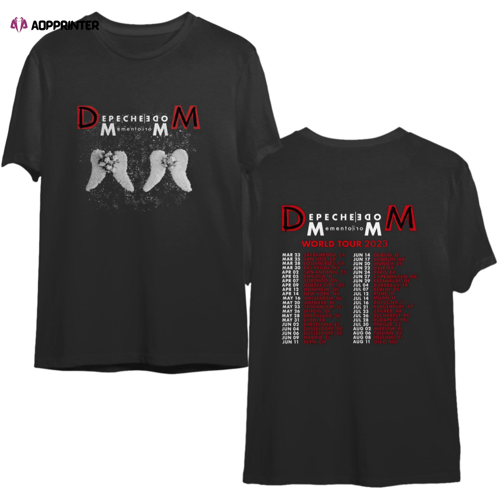Depeche Mode Memento Mori TShirt, 2023 Music Tour Shirt, Fan Gift Merch 2023