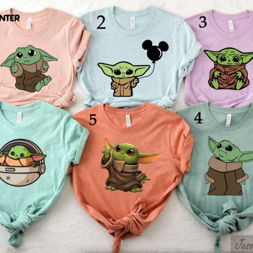 Disney Baby Yoda Shirt, Baby Yoda Star Wars Shirt, Disney Family Shirts, Disney Matching T Shirts, Baby Yoda, Star Wars Shirt