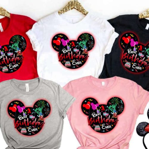 Disney Birthday Mickey Disneyland Matching T-Shirt