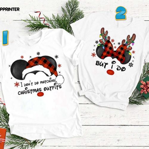 Disney Christmas Couples T-Shirt