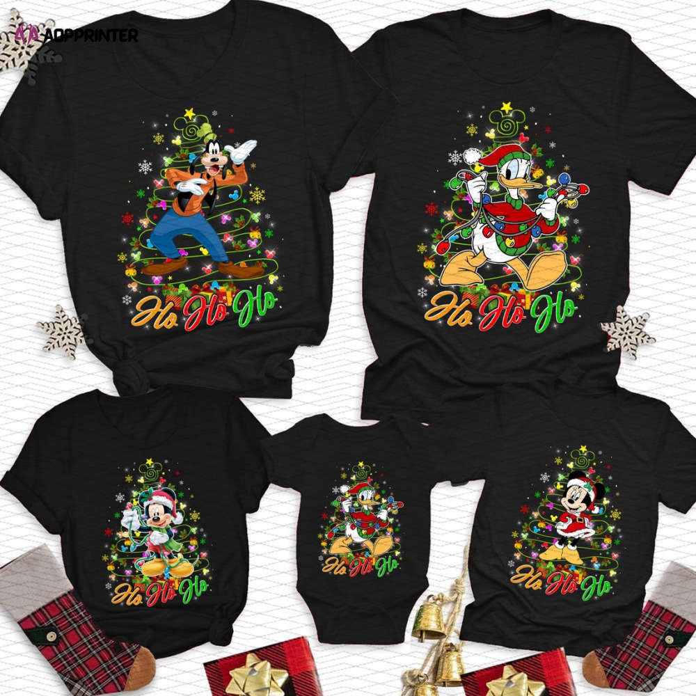 Disney Christmas Ho Ho Ho Matching Family T-Shirt