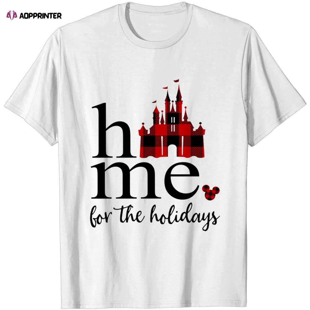 Disney Christmas Home For The Holidays Family Matching T-Shirt