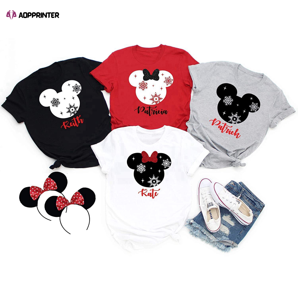 Disney Christmas 2023 Matching Family Castle Custom T-Shirt - Aopprinter