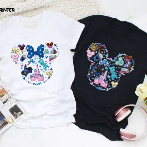 Disney Couple Mickey Ears Mickey Minnie Couple 2022 T-Shirt