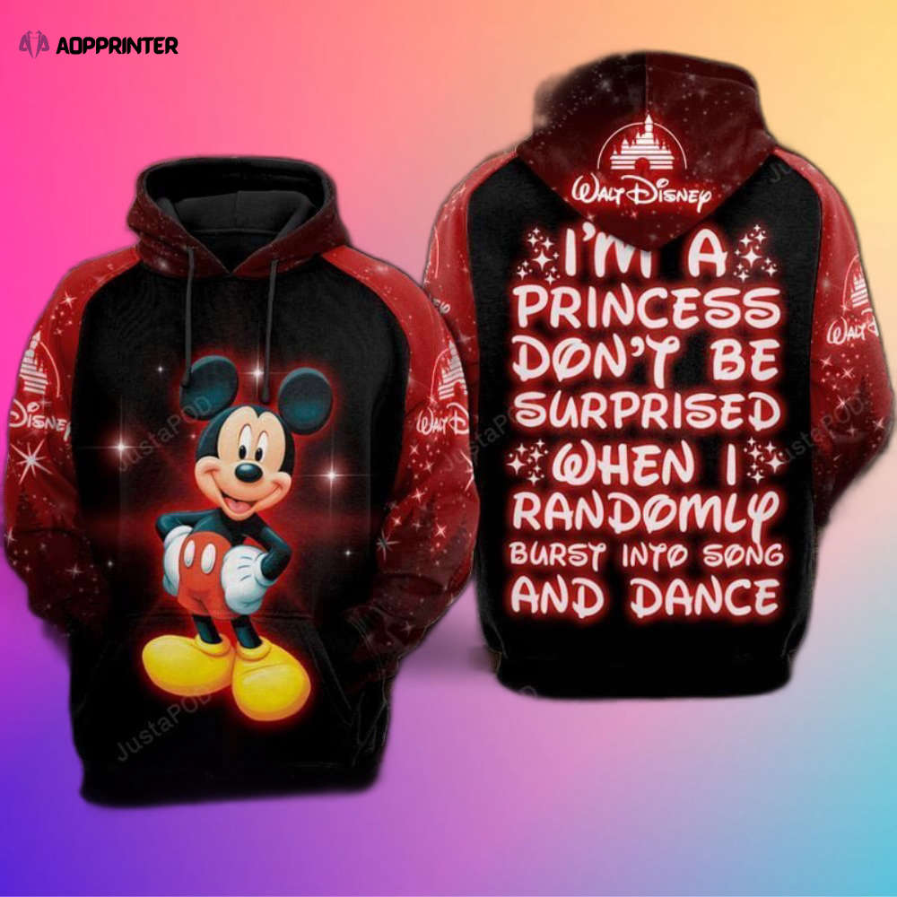 Disney Princess Mickey Jacket: 3D Zip Hoodie for Ultimate Style & Comfort
