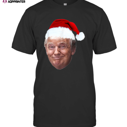 Donald Trump Christmas Funny MAGA santa hat gift tee T-Shirt