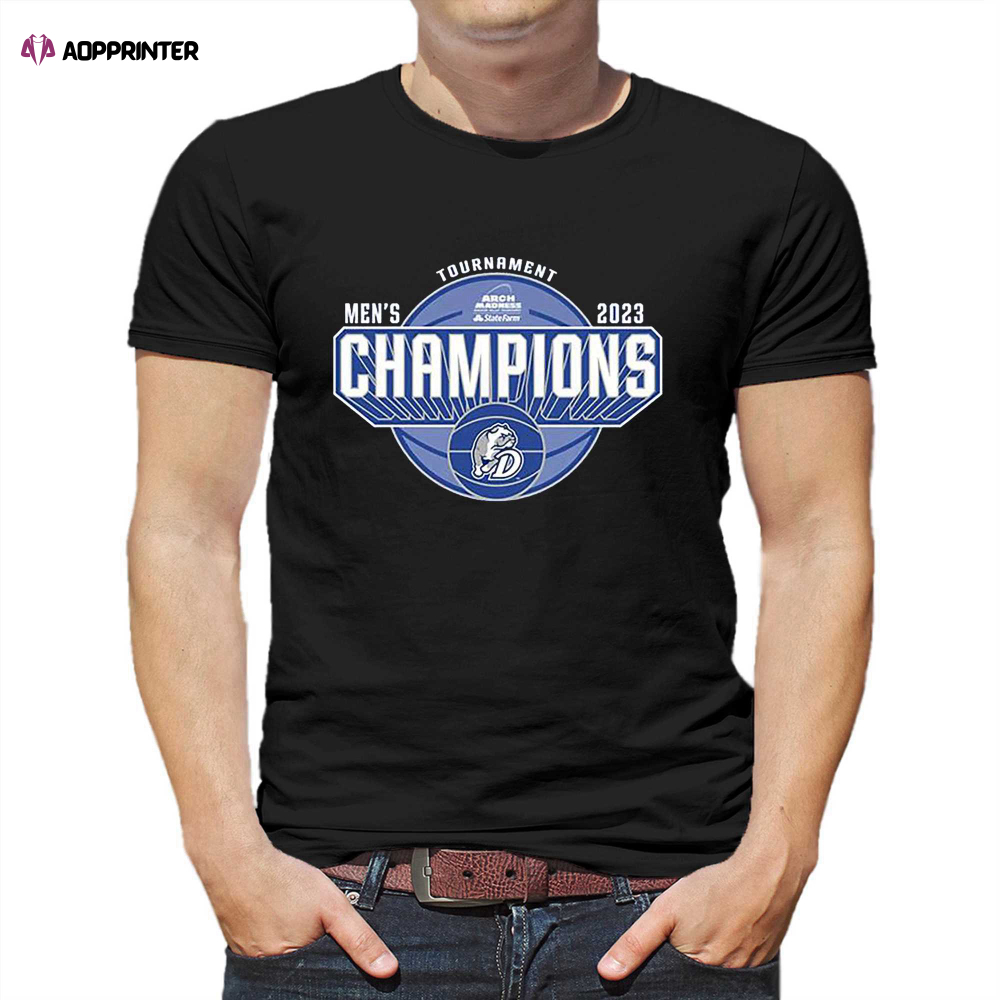 Drake Bulldogs 2023 Arch Madness Mvc Tournament Champions Shirt
