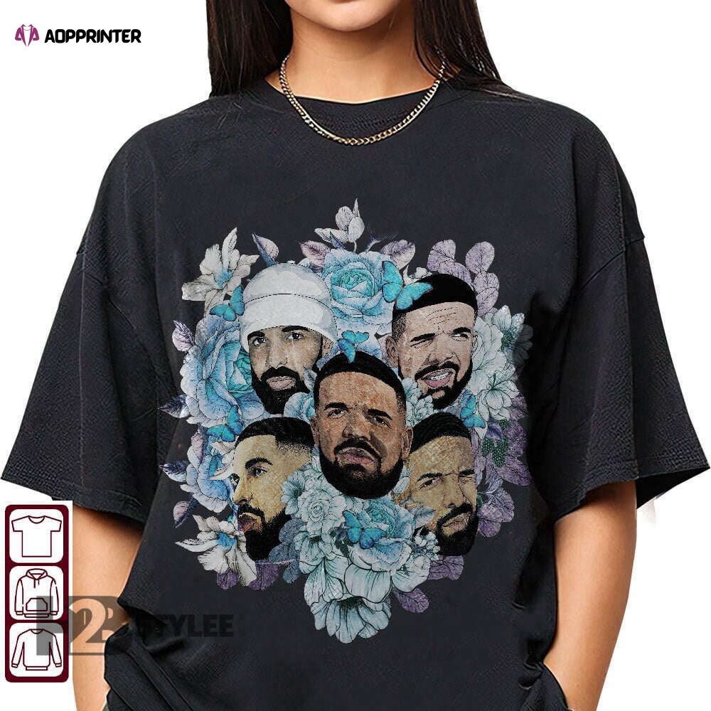 Drake Floral Bootleg Vintage Drake 21 Savage It’s All A Blur Tour 2023 Drake Music Tour 2023 Graphic Unisex T Shirt, Sweatshirt, Hoodie Size S – 5XL