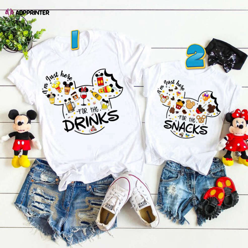 Drinking Around the World, Snacking Around the world Disney Family Vacation 2022 Shirt