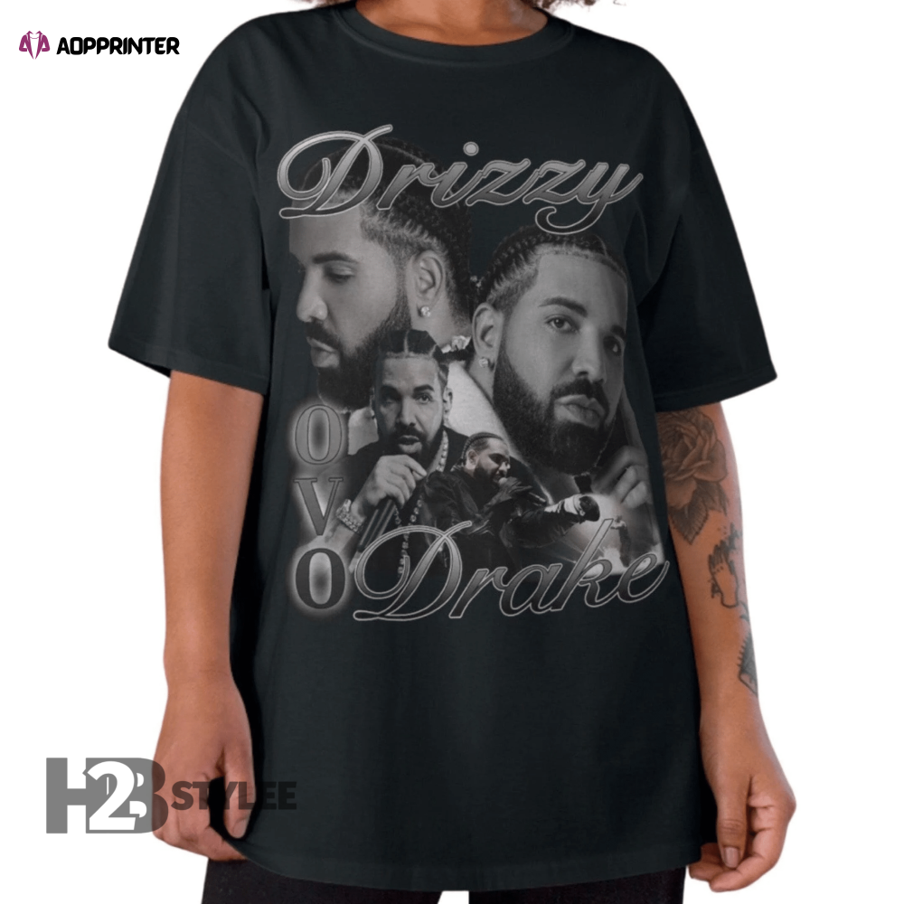 Drizzy OVO Vintage Drake 21 Savage It’s All A Blur Tour 2023 Drake Music Tour 2023 Graphic Unisex T Shirt, Sweatshirt, Hoodie Size S – 5XL