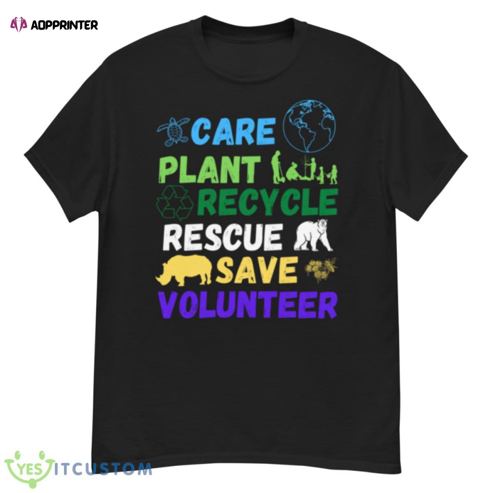 Earth Day 2023 Save Bees Rescue Animals Plant Trees Recycle Long Sleeve Shirt