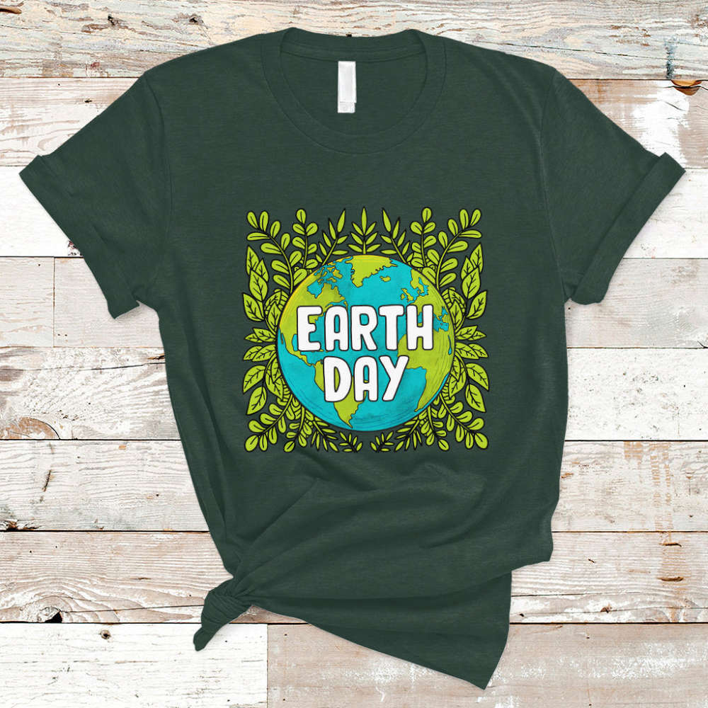 Earth Day T Shirt Celebrate Earth Day Go Green Go Planet Plant More Trees TS02