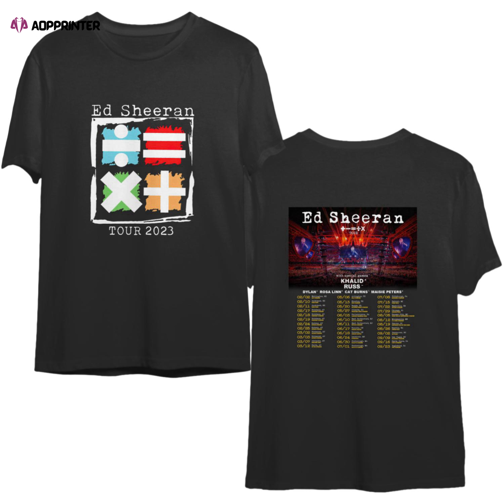 Ed Sheeran Mathematics Tour Australia – US 2023 T-Shirt