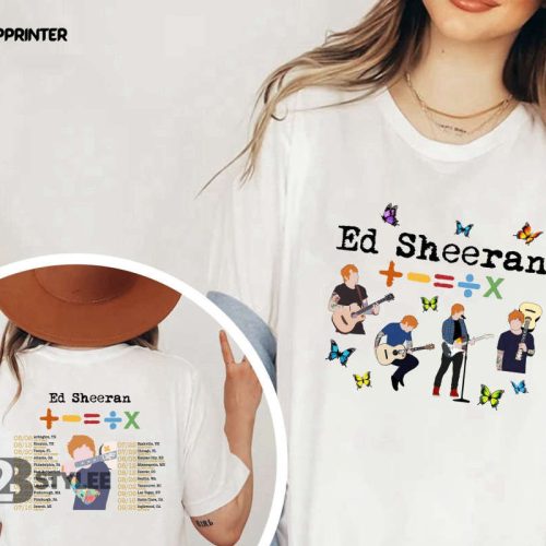 Ed Sheeran The Mathematics World Tour 2023 Ed Sheeran Music Tour 2023 Two Sided Unisex T Shirt, Sweatshirt, Hoodie