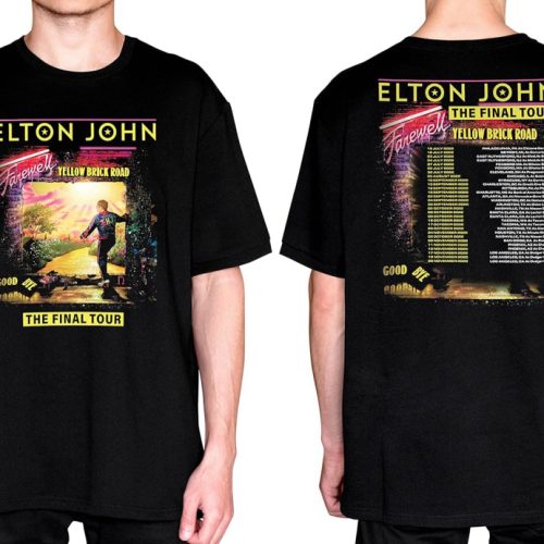 Elton John Farewell Tour 2022 Double Sided Tshirt