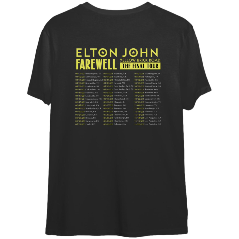 Elton John Farewell Tour 2022 Shirt