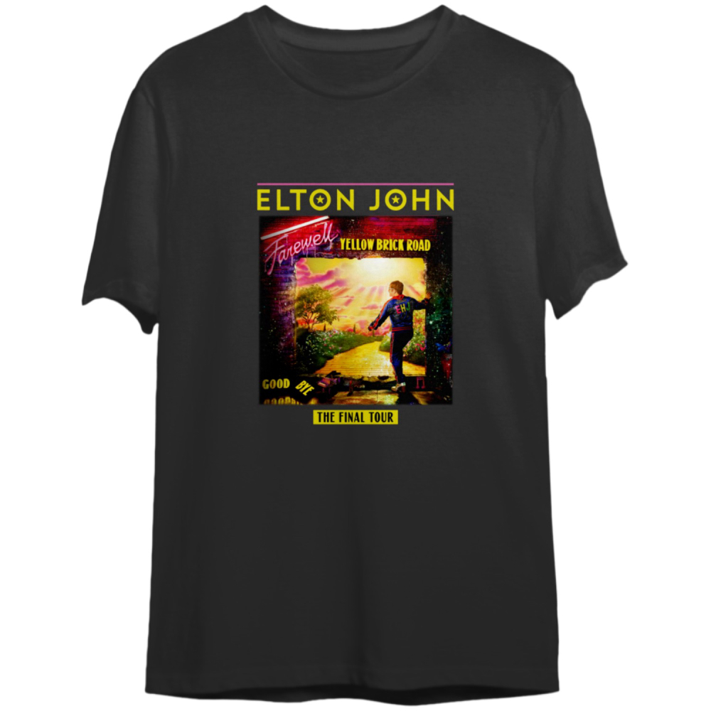 Elton John Farewell Tour Yellow Brick Road The Final Tour 2022 T-Shirt, Elton John Farewell Tour 2022 Shirt